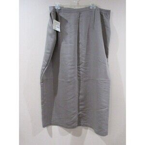 NWT White Stage Khaki Skirt Women 24W Brown WSO45434 Lead MSRP 16.96